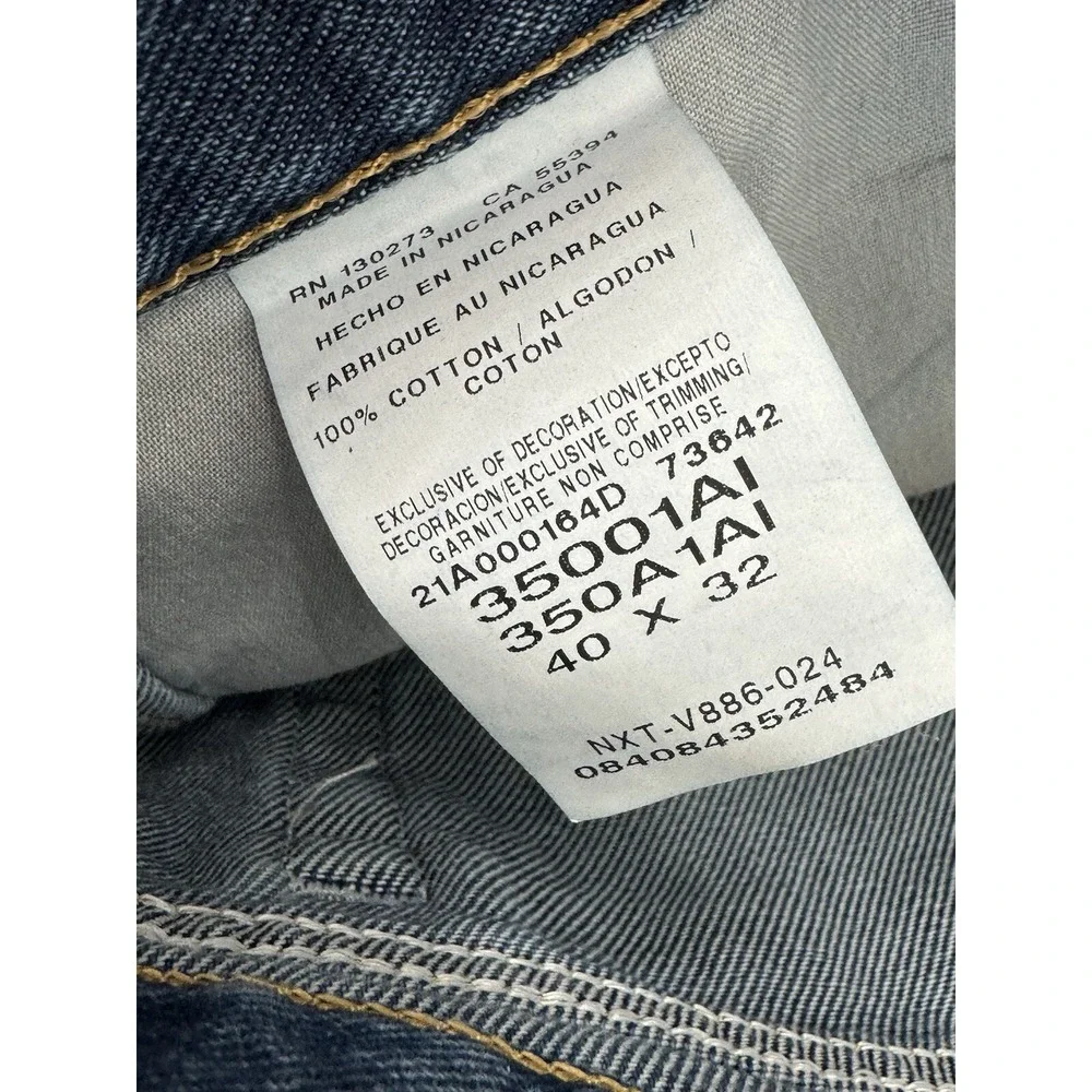 Wrangler Relaxed Fit Mens 40x32 Denim Cotton Blue Jeans Cowboy NWT - Picture 5 of 7